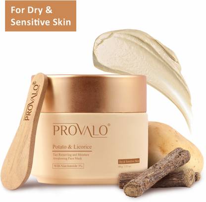 PROVALO Potato & Licorice Tan Removing Face Mask (Dry & Sensitive Skin)