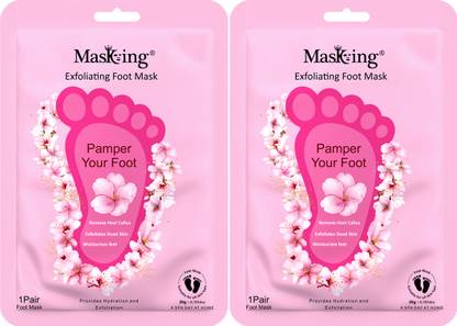 MasKing Hydrating, Moisturisation and Exfoliating Foot Mask for Smooth Foot - 2 Pair