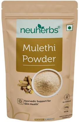 Neuherbs Organic Mulethi Powder | Ayurvedic Support for Skin Health | No Additives