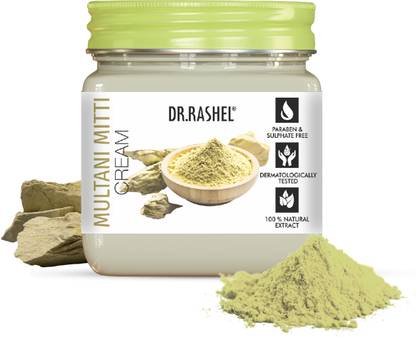 DR.RASHEL Multani Mitti Face & Body Cream, Dirt Removes, Brightens Dead Skin
