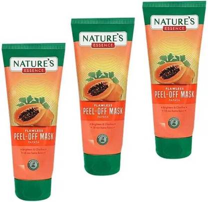 Nature's FLAWLESS PAPAYA PEEL-OFF-MASK (50GX3) PACK OF 3