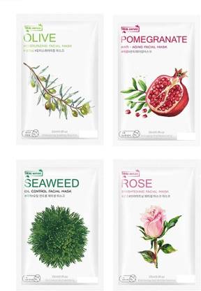 chansai korean glass skin facial fruit sheet mask