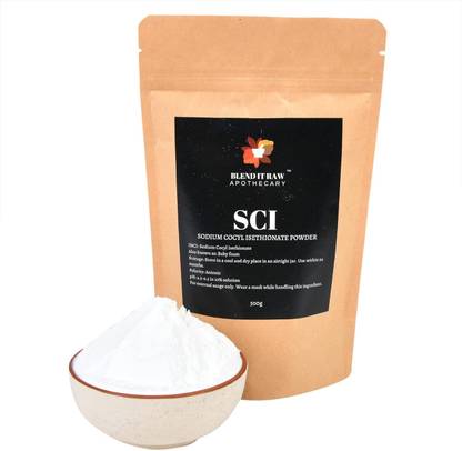 Blend It Raw Apothecary Sodium Cocoyl Isethionate Powder (fine SCI powder) for Cosmetic Formulations