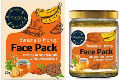 Kaira Banana & Honey Dry Skin Face Pack| Helps Brighten & Glowing Skin