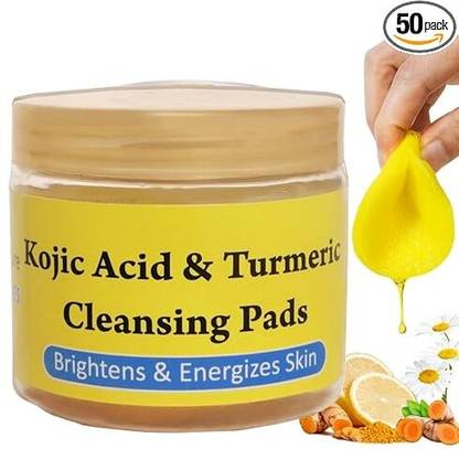 valenzers kojic acid and turmeric cleansing pads 50 pcs