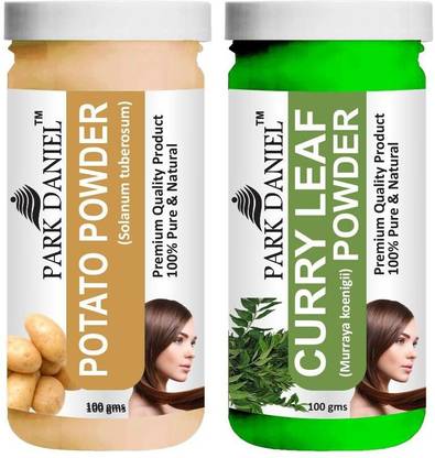 PARK DANIEL Natural Potato Powder & Curry Leaf Powder Combo Pack of 2 Jars of 100 gms(200 gms)
