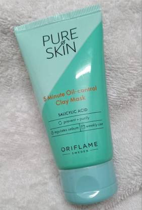 Oriflame Sweden PURE SKIN 5 Minute Oil-control Clay Mask (50g) - pack 1