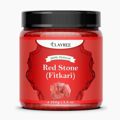 Clayree Red Alum Stone (Lal Fitkari) for Skin Tightening & Aftershave