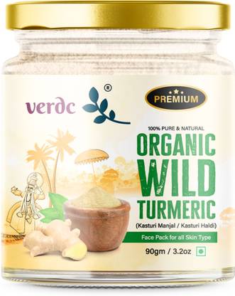 verdc Wild Turmeric Face Pack Powder / Kasturi Manjal / Haldi / Musk