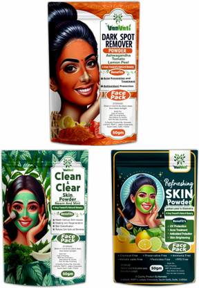 Vanvati Clean & Clear, Refreshing & Dark Spot Remover Powder Combo Face Skin Care Powder