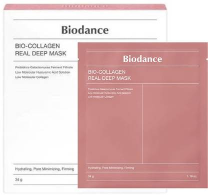 BIODANCE Bio-Collagen Real Deep Mask, Hydrating Overnight Hydrogel Mask, {pack of 1}