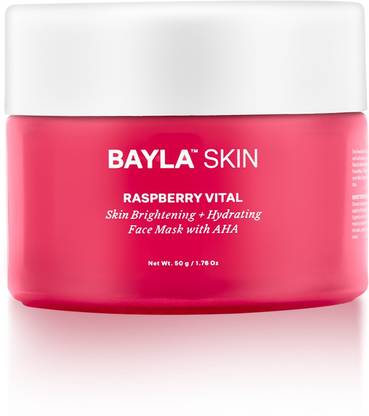 Bayle Raspberry Vital Skin Brightening and Hydrating Face Mask with AHA