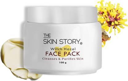 The Skin Story Witch Hazel Deep Cleansing Face Pack For Glowing Skin, With French Multani Mitti