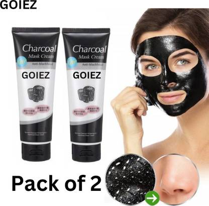 GOIEZ Glow Herb Charcoal Mask For Men And Women (Pack of 2 ) 260gm