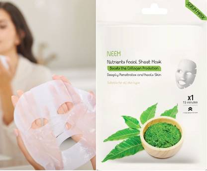 THTC FACE IMPURITIES NEEM SHEET MASK