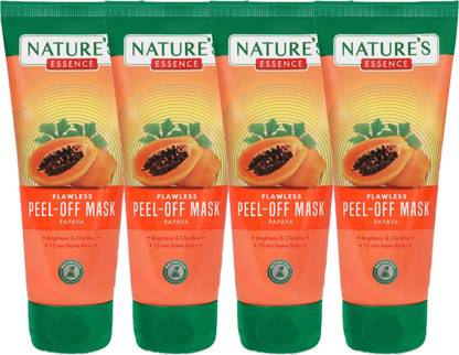 Nature's Essence PAPAYA FLAWLESS PEEL OFF MASK 50GX4(75MRPX4)