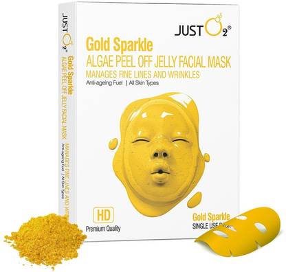 Beauty Relay Gold Sparkle Algae Peel Off Jelly Facial Mask For All Skin Types