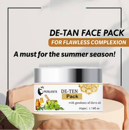 PERLENTE All skin type best de tan ,tan removal face pack