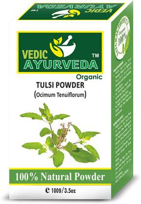 VEDICAYURVEDA 100% Natural Tulsi Leaf Powder for skin