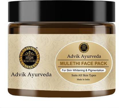 Advik Ayurveda Mulethi Face Pack for Skin Whitening and Pigmentation
