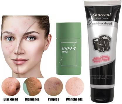 Libline Green Tea Clay Stick & Face Tech Charcoal Face Mask (170 ml)