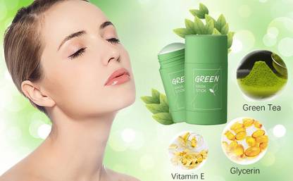 EVERERIN Cleansing Clay Face Mask Stick with Green Tea Mask  Face Shaping Mask