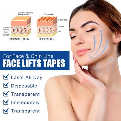 AARADHYAM Clear Face Lift Wrinkle Removal Bandage Invisible Face Lifting Patch 40 pcs  Face Shaping Mask