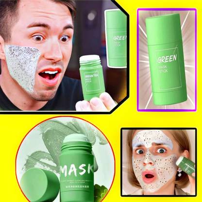 Aello Wera Green Mask Stick, (40 Gm)Green Tea , All Skin Types New  Face Shaping Mask