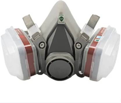EarthlyProducts Double Filters Gas Mask Full Face Rubber Particulate Respirator