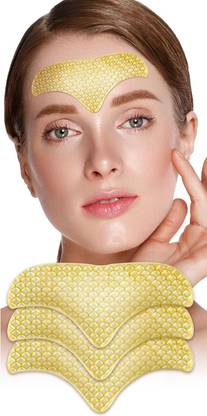 AFARAXIA Best Forehead gold Gel Patches Facial Patches Smooth Fine Lines and Wrinkles  Face Shaping Mask