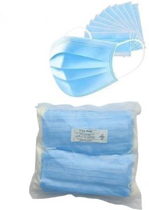 Kshama Surgical mask Blue Disposable Masks 3Ply (blue) Pack Of 100 PCS  Face Shaping Mask