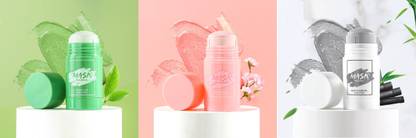 YAWI GREEN TEA MASK STICK , PINK CLAY MINERAL STICK , CHARCOAL MASK STICK  Face Shaping Mask