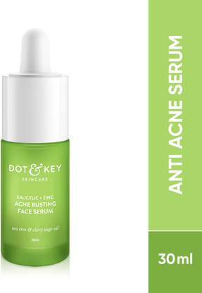 Dot & Key Acne Busting Salicylic Face Serum with Zinc, Tea Tree Oil for Acne & Acne Scars