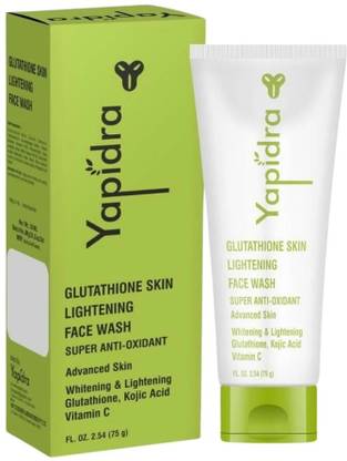 Yapidra Glutathione Brightening  | Enhances Skin Radiance & Reduces Pigmentation | Infused with Kojic Acid, Vitamin C & Antioxidants | Suitable for All Skin Types Face Wash