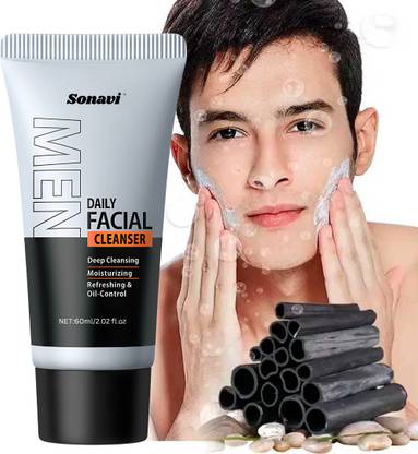 Sonavi Refresh & Rinse Men’s  | Lightweight Foam with Smooth Rinse Texture Face Wash