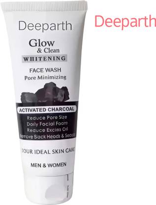 Deeparth Activated Charcoal Anti-Pollution for Deep Pore Cleaning, 100ml | Removes Dirt & Impurities | Suitable for Acne Prone Skin | CFW054 for Face Wash