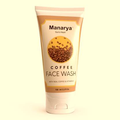 Manarya Sun's Heart Café Glow Coffee  Infused with Real Coffee and Vitamin E Face Wash