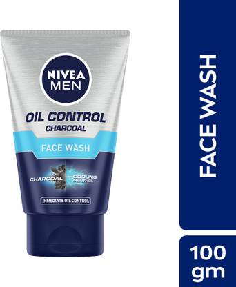 Nivea Men Oil Control with Charcoal, Green Tea, Immediate Oil Control, For All Skin Type Face Wash