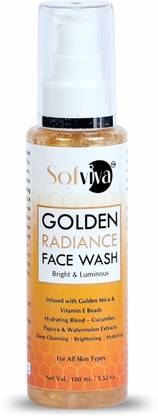 SOFVIVA Golden Radiance  - Deep Cleansing  | Oil Free Formula | Bright & Luminous | Face Wash