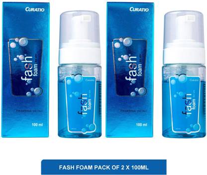 CURATIO Fash foam - best cleanser for oily skin(pack of 2)100ml Face Wash
