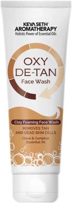 KEYA SETH AROMATHERAPY Oxy De Tan Clay Foaming Clove & Camphor oil Removes Tan Face Wash