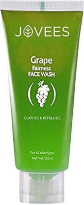 JOVEES Clarifying Fairness Facewash with Grape, 120ml Pack of 2 Face Wash