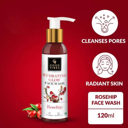 GOOD VIBES Rosehip Hydrating Glow  120ml Face Wash