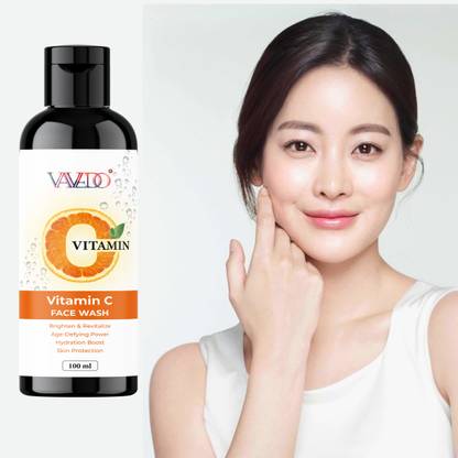 VAVEDO Unisex Vitamin C  – Glowing, Hydrating & Paraben-Free Cleanser Face Wash
