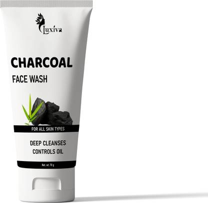 luxiva Charcoal  for Deep Cleansing & Oil Control – Anti-Pollution Formula Face Wash