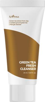 Isntree Green Tea Fresh Cleanser (Mini) | Gentle & Refreshing Gel Cleanser with Jeju Green Tea | Removes Impurities & Excess Oil, Soothes & Hydrates Skin | For Oily & Combination Skin | Travel-size Korean Face Wash