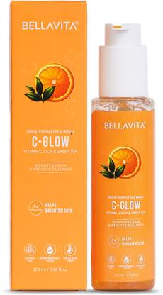 BELLAVITA Vitamin C Glow Facewash for Oil Control, Brightening, Acne & Sensitive Skin Face Wash