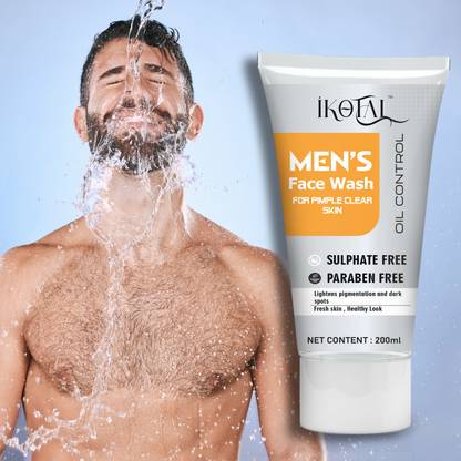 IKOTAL Oil Control  For Men| Skin Radiance Formul, Removes Tanning & Pollution Face Wash