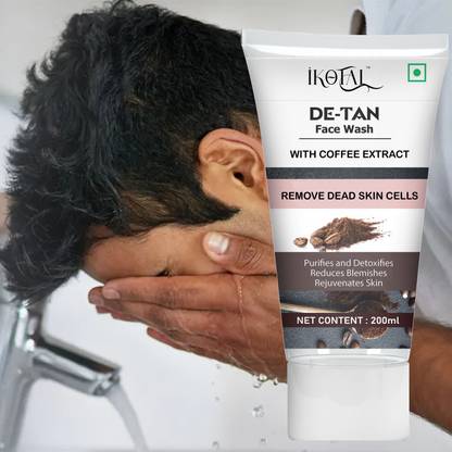 IKOTAL De Tan  , Men & Women , Keeps Skin Hydrated Deep Detox Formula Face Wash