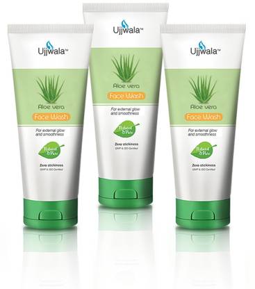 Ujjwala Aloe Vero Gel  50g Pack of 3 Face Wash